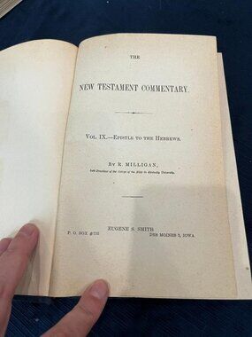New Testament: Commentary on Hebrew by R. Milligan